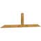 Ekena Millwork Portland Rough Sawn Timber Gable Bracket, Western Red Cedar, 84"W x 21"H x 2"D x 4"F, 6/12 Pitch GBW084X21X0204POR00RWR - alternate 4
